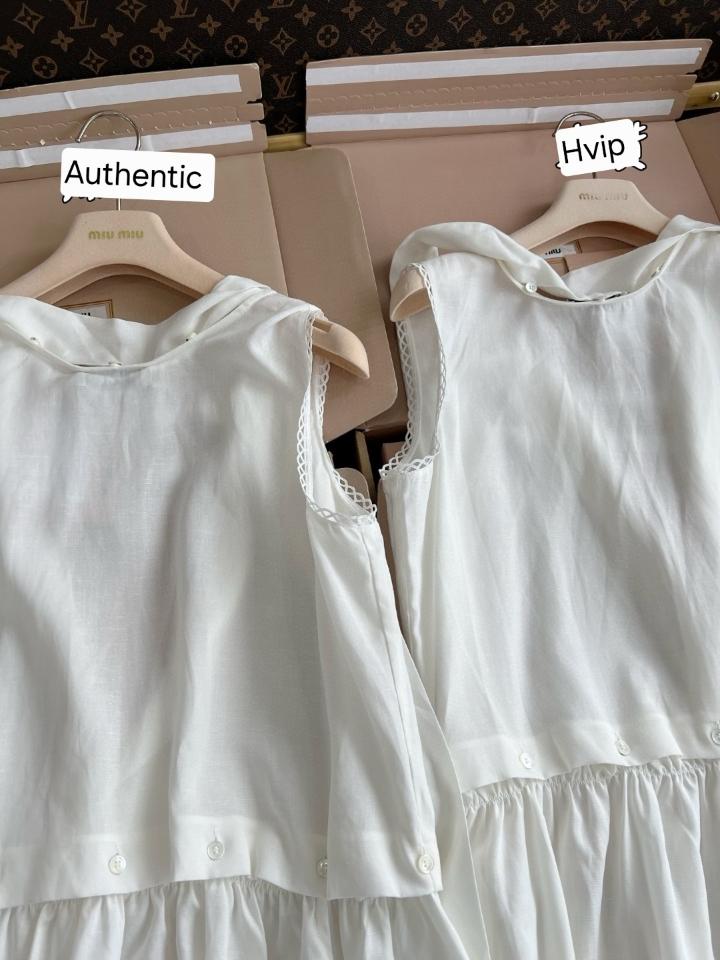 Miu Miu Slubbed poplin dress MF5780-duoc-ban-tai-Hvip Shoes and Clothes
