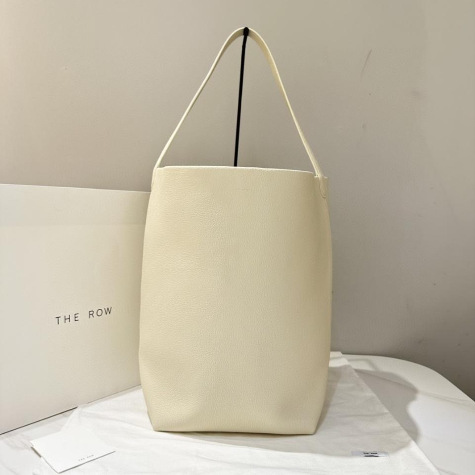 The Row Large N/S Park Tote in Leather ivory  44X38X21cm -25cm-duoc-ban-tai-Hvip Bags and Accessories