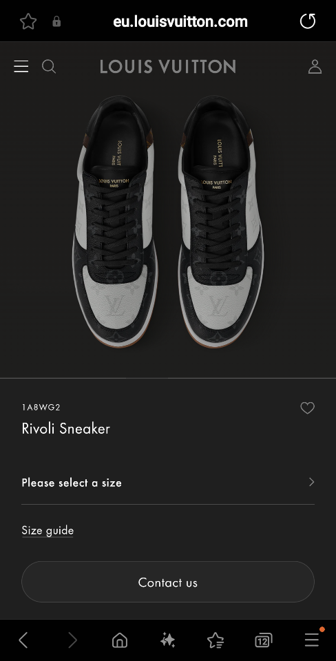 Louis Vuitton 1A8WG2
Rivoli Sneaker (N1)-duoc-ban-tai-Hvip Shoes and Clothes