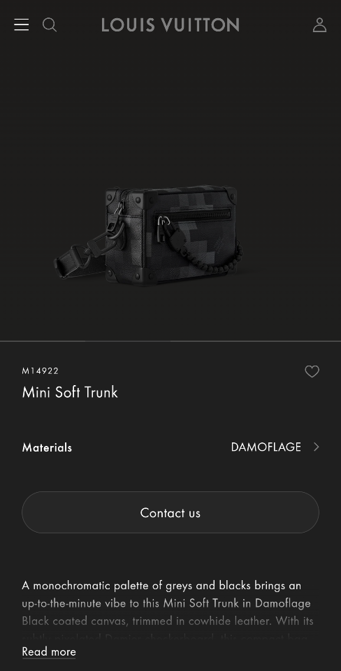 Louis Vuitton M14922
Mini Soft Trunk DAMOFLAGE 18.5 x 13.0 x 8.0cm.-duoc-ban-tai-Hvip Bags and Accessories
