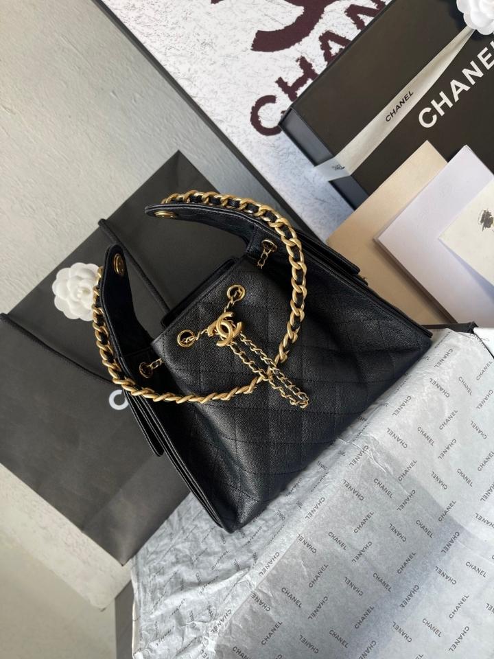 CHANEL 25 Small Handbag grained Calfskin & gold-tone tone Metal,black AS5293 30-26-14cm-duoc-ban-tai-Hvip Bags and Accessories