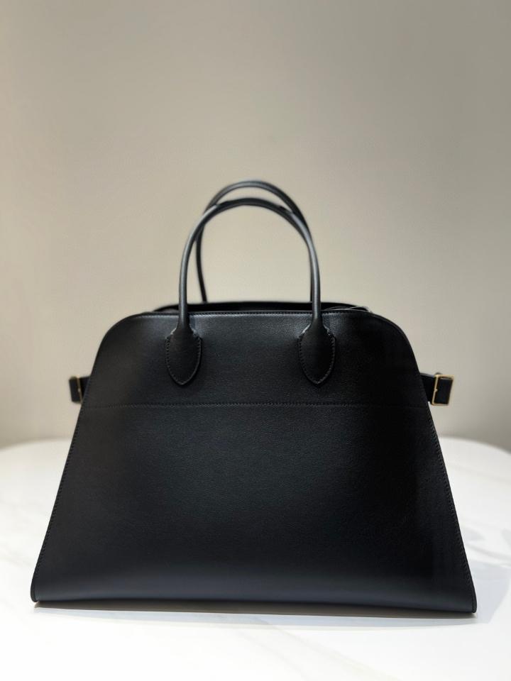 The Row Soft Margaux 15 Bag in Leather  black 38.5x16x30cm-duoc-ban-tai-Hvip Bags and Accessories