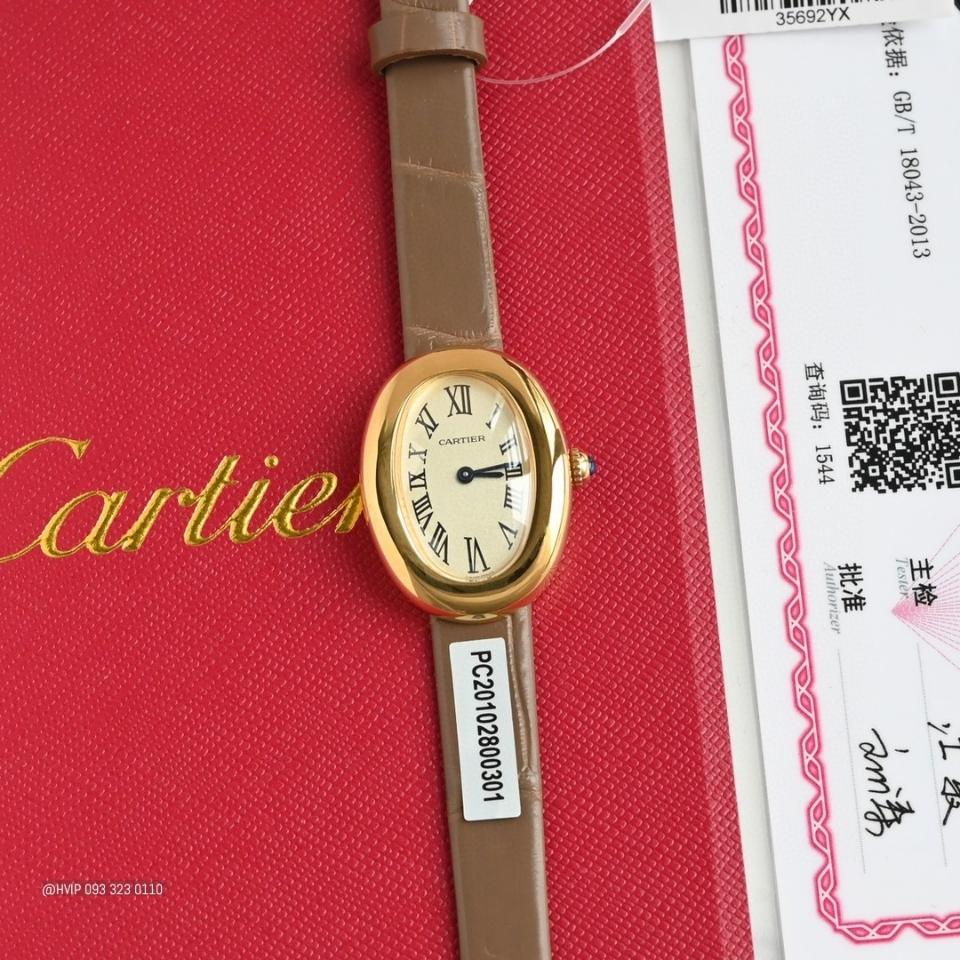 Cartier BAIGNOIRE WATCH Small model, quartz movement, yellow gold WGBA0007 -duoc-ban-tai-Hvip Bags and Accessories