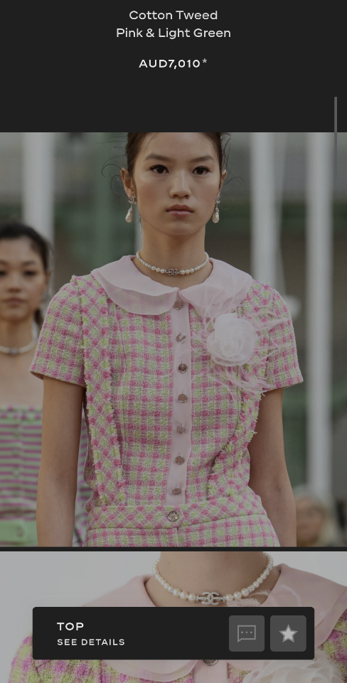 Chanel Top
 
Cotton Tweed 
Pink & Light Green-duoc-ban-tai-Hvip Shoes and Clothes