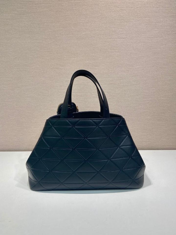 Prada Large Quilted Leather Tote Bag Black 1BG547 38x25x17.5cm-duoc-ban-tai-Hvip Bags and Accessories