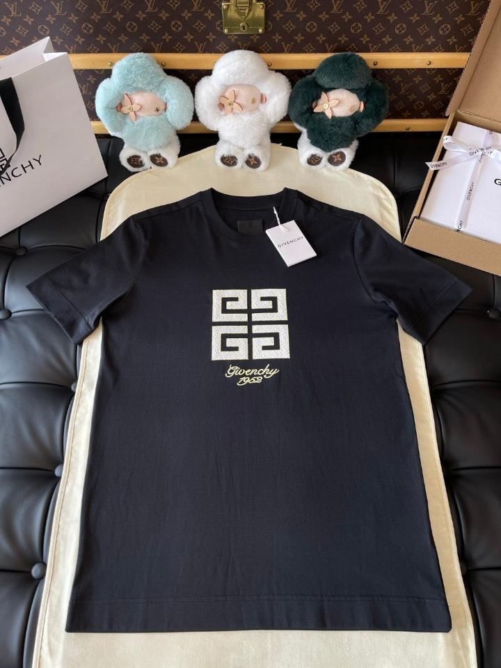 GIVENCHY 4G Mesh Embroidered Logo Classic Fit Short Sleeve T-Shirt BM712H3YMV001-duoc-ban-tai-Hvip Shoes and Clothes