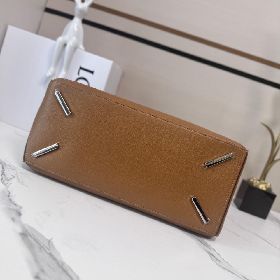 Loewe Large Puzzle bag in supple grained calfskin B510PNLX03 Light Canyon Brown-duoc-ban-tai-Hvip Bags and Accessories