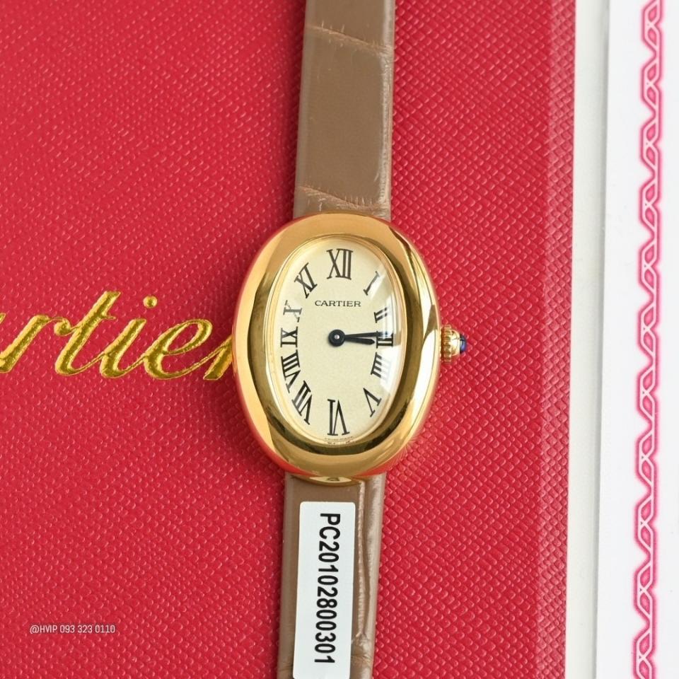 Cartier BAIGNOIRE WATCH Small model, quartz movement, yellow gold WGBA0007 -duoc-ban-tai-Hvip Bags and Accessories