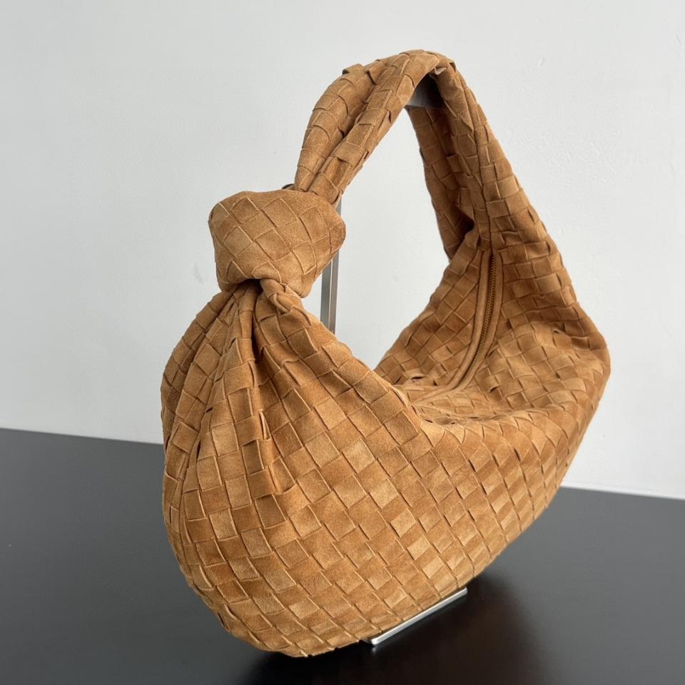 Bottega Veneta Jodie beige suede 600261 48x40x16cm-duoc-ban-tai-Hvip Bags and Accessories