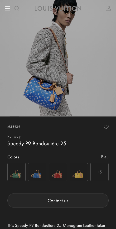 Louis Vuitton M24424
Runway
Speedy P9 Bandoulière 25 25*15*15CM (1)-duoc-ban-tai-Hvip Bags and Accessories