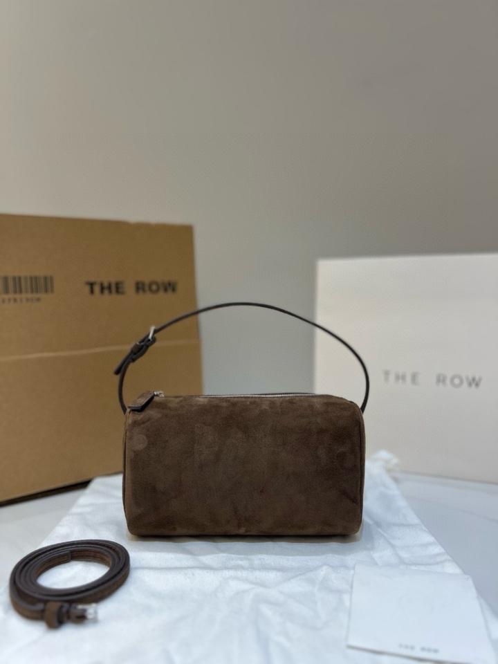 The Row 90's Bag in Nubuck dark Aniline 19.5x10x8cm -duoc-ban-tai-Hvip Bags and Accessories