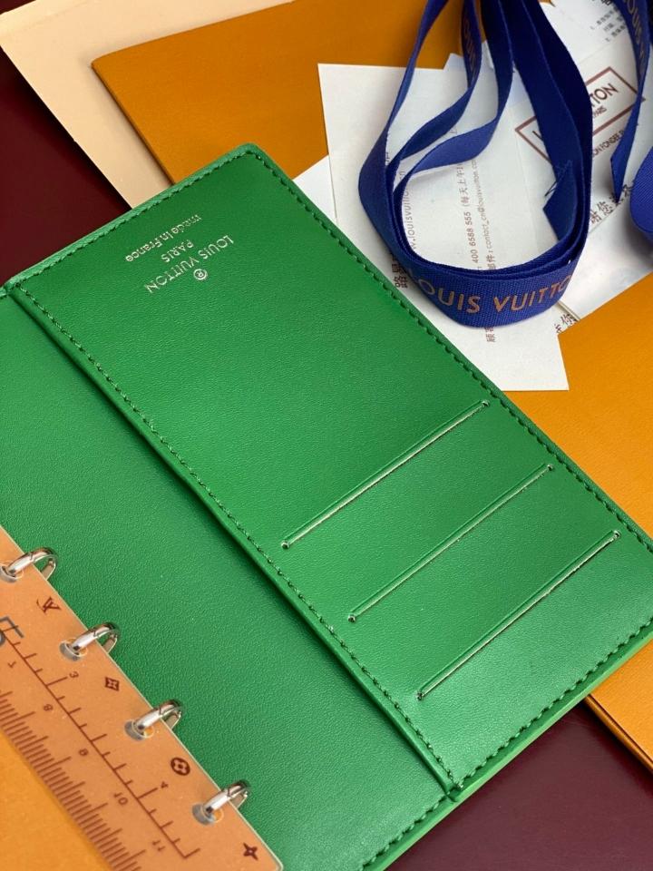 Louis Vuitton R20005 Customizable Small Ring Agenda Cover green -duoc-ban-tai-Hvip Bags and Accessories