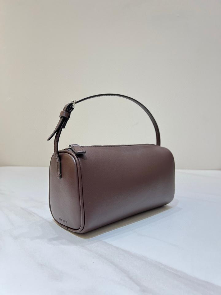 The Row 90's Bag in smooth calfskin Leather brown Melange 19.5x10x 8cm -duoc-ban-tai-Hvip Bags and Accessories