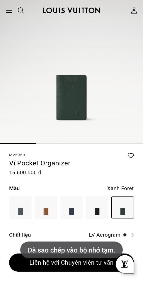 Louis Vuitton M25950
Ví Pocket Organizer-duoc-ban-tai-Hvip Bags and Accessories