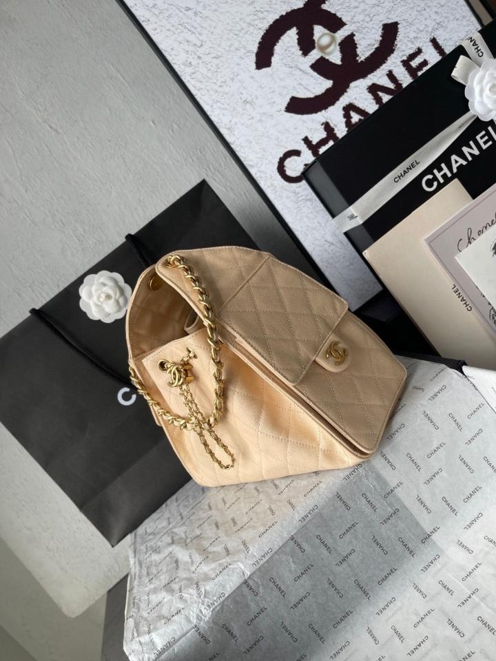 CHANEL 25 Small Handbag grained Calfskin & gold-tone tone Metal,light beige AS5293 30-26-14cm-duoc-ban-tai-Hvip Bags and Accessories
