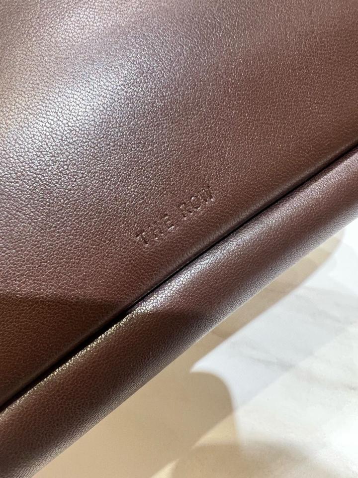 The Row Nuance Shoulder Bag sleek nappa Leather Dark brown 24x4x15cm-duoc-ban-tai-Hvip Bags and Accessories