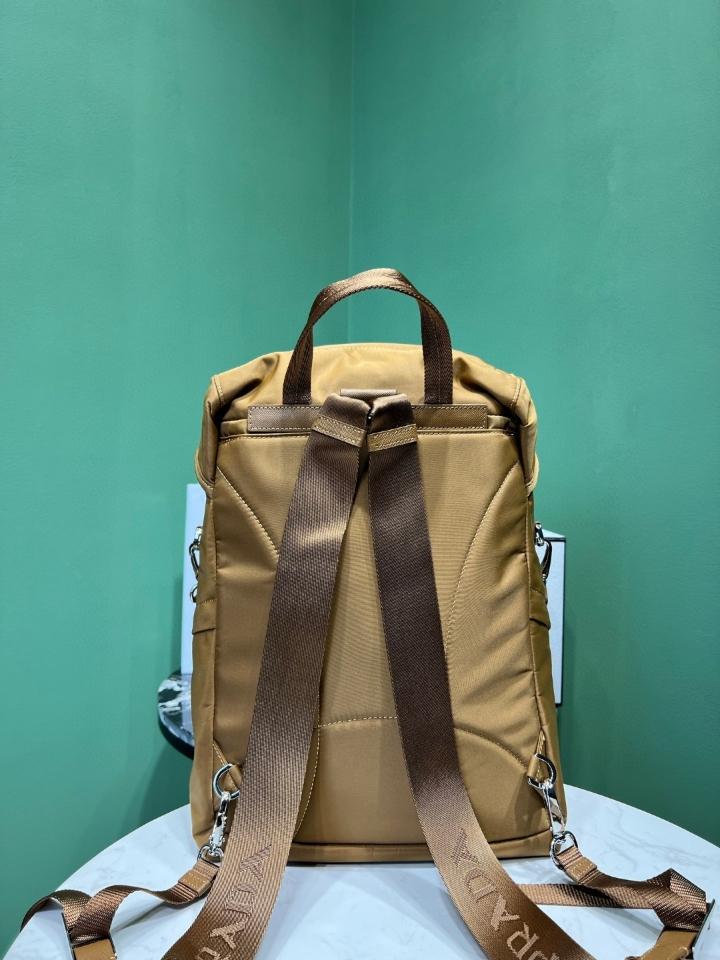 Prada Re-Nylon backpack caramel 1BZ039 25x36x16cm-duoc-ban-tai-Hvip Bags and Accessories