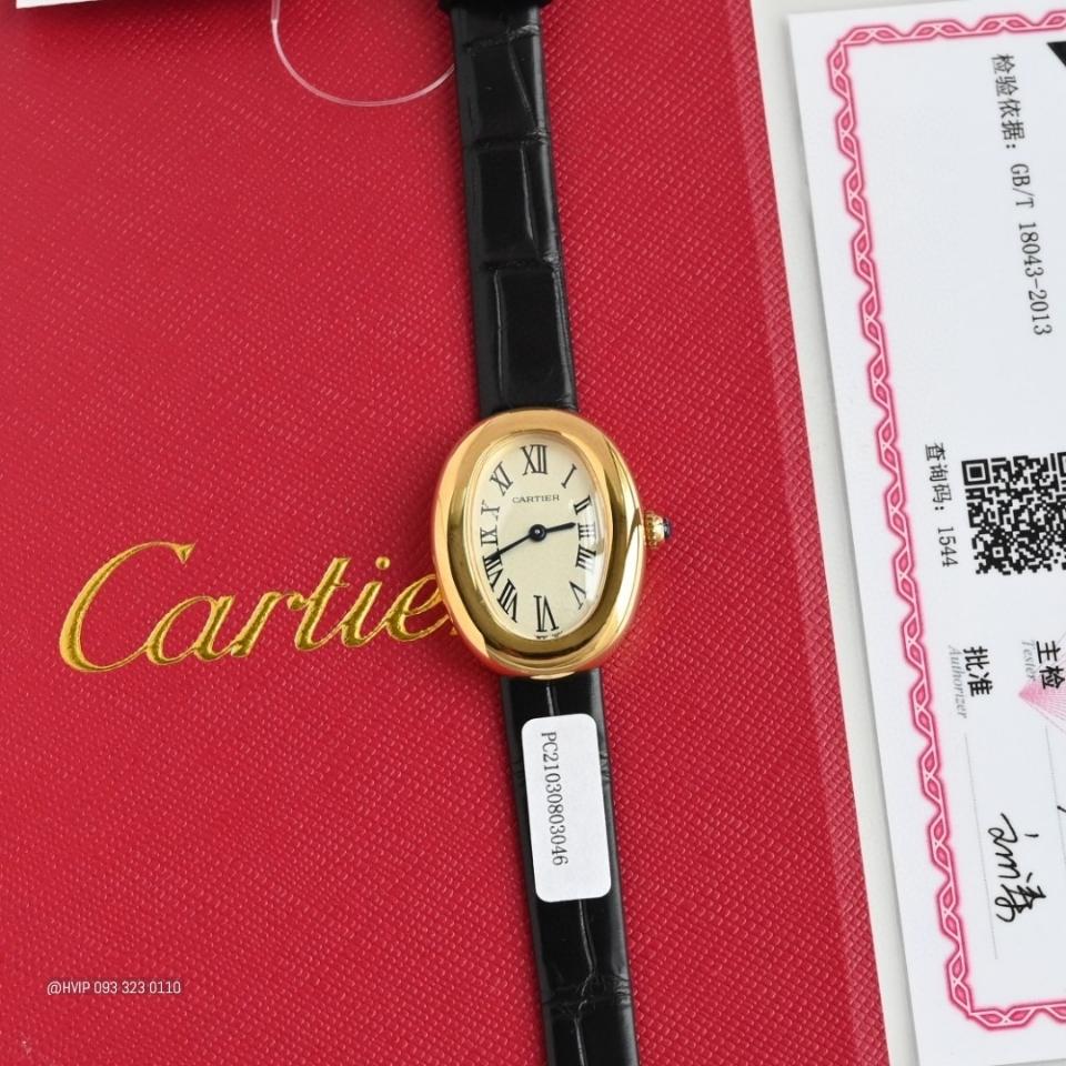 Cartier BAIGNOIRE WATCH Small model, quartz movement, yellow gold WGBA0042-duoc-ban-tai-Hvip Bags and Accessories