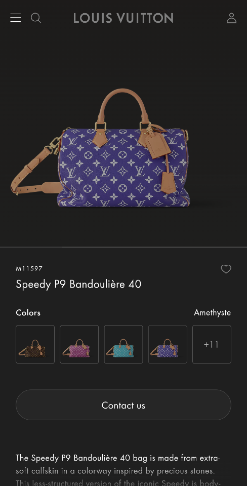 Louis Vuitton M11597
M15285  Speedy P9 Bandoulière 40 40.0 x 26.0 x 23.0 cm Sao chép-duoc-ban-tai-Hvip Bags and Accessories