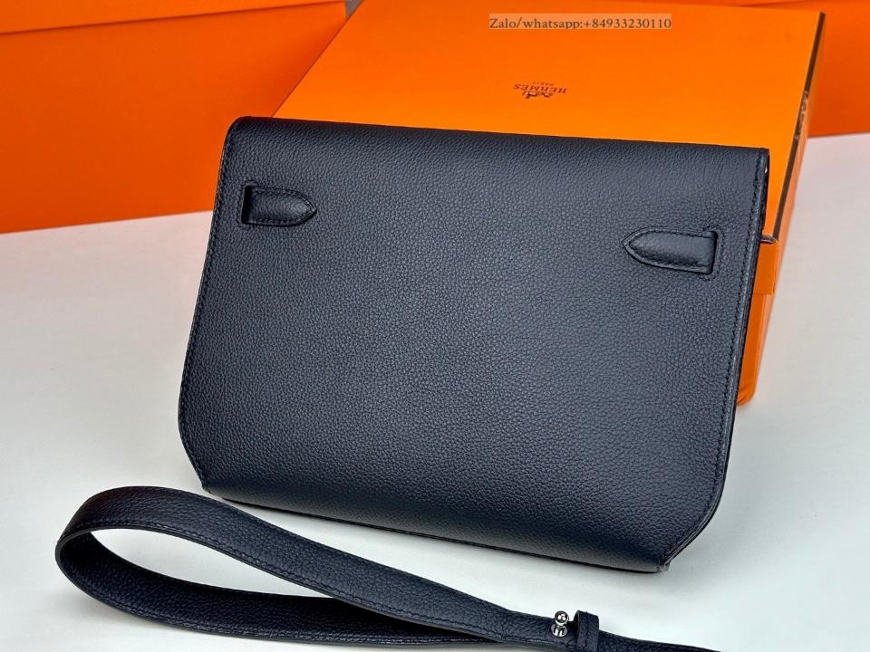 Kelly Kelly depeches 25 noir togo PHW -duoc-ban-tai-Hvip Bags and Accessories