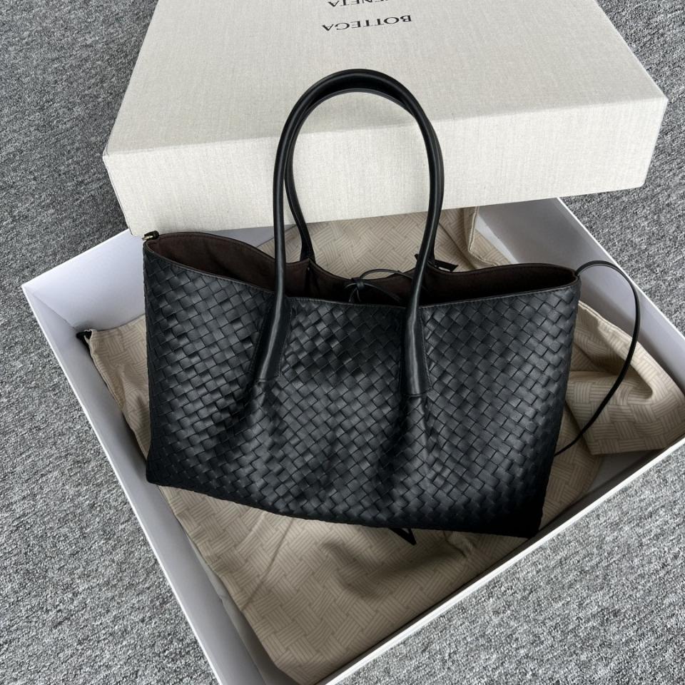 Bottega Veneta Large Pinacoteca Black/fondant 817166 23*43*14.5cm-duoc-ban-tai-Hvip Bags and Accessories