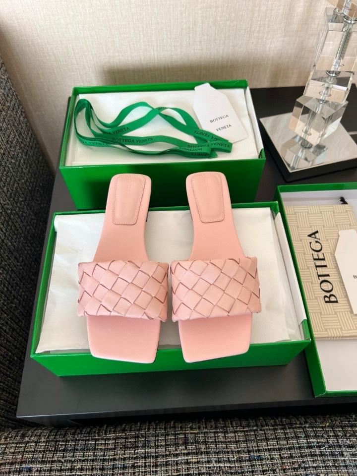 Bottega Veneta Parco Flat Mule pink-duoc-ban-tai-Hvip Shoes and Clothes