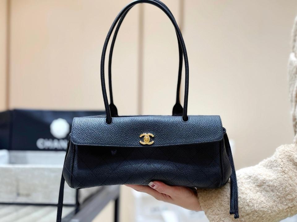 Chanel Small Shopping Bag   Grained Calfskin & Gold-Tone Metal black 15*30.5*11.5cm AS6288-duoc-ban-tai-Hvip Bags and Accessories