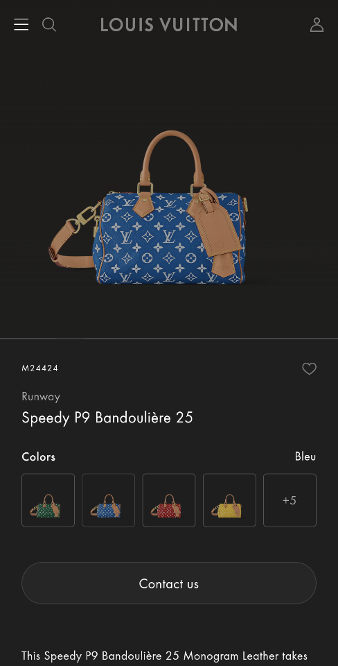 Louis Vuitton M24424
Runway
Speedy P9 Bandoulière 25 25*15*15CM (1)-duoc-ban-tai-Hvip Bags and Accessories