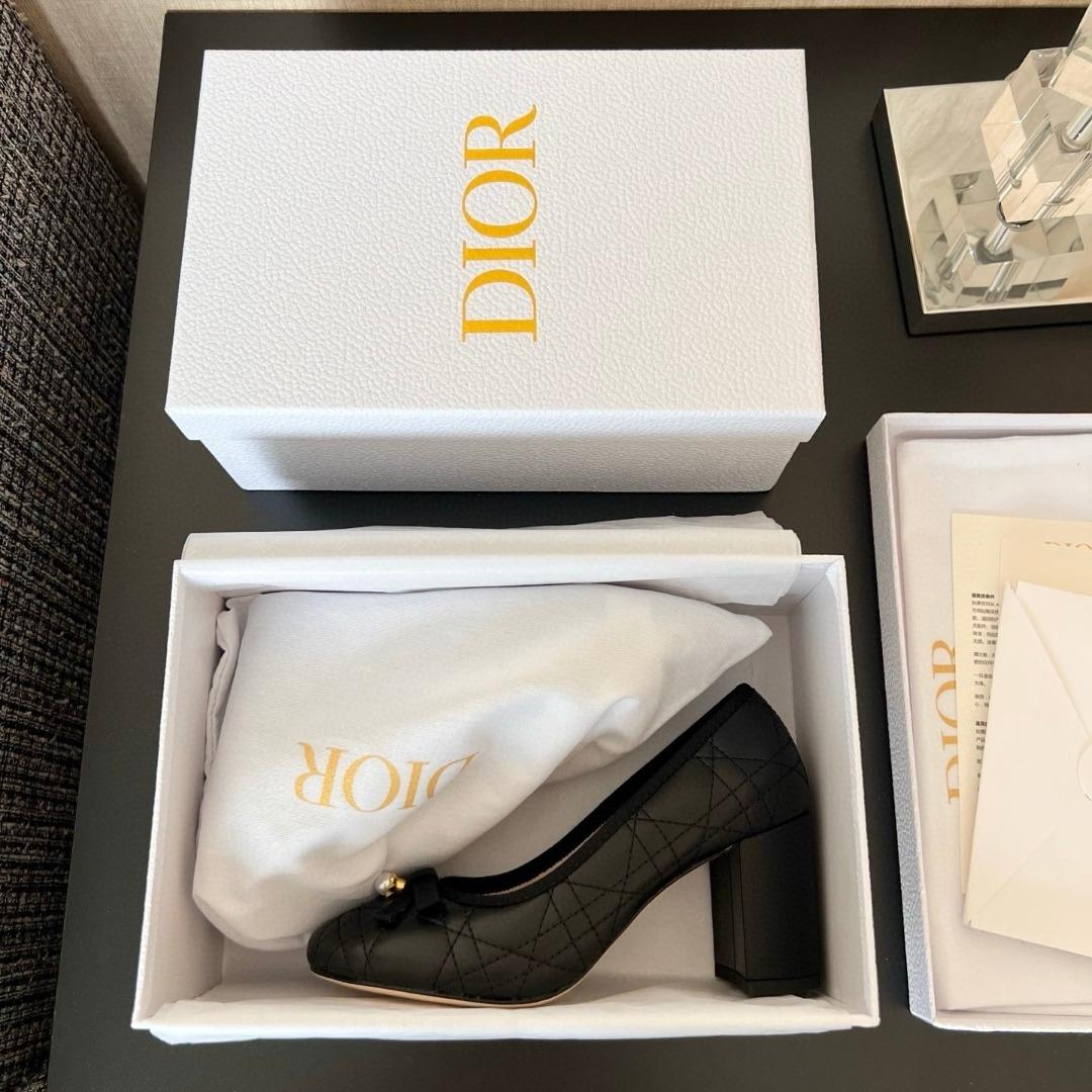 Dior Pump Quilted Cannage Calfskin 90mm-duoc-ban-tai-Hvip Shoes and Clothes