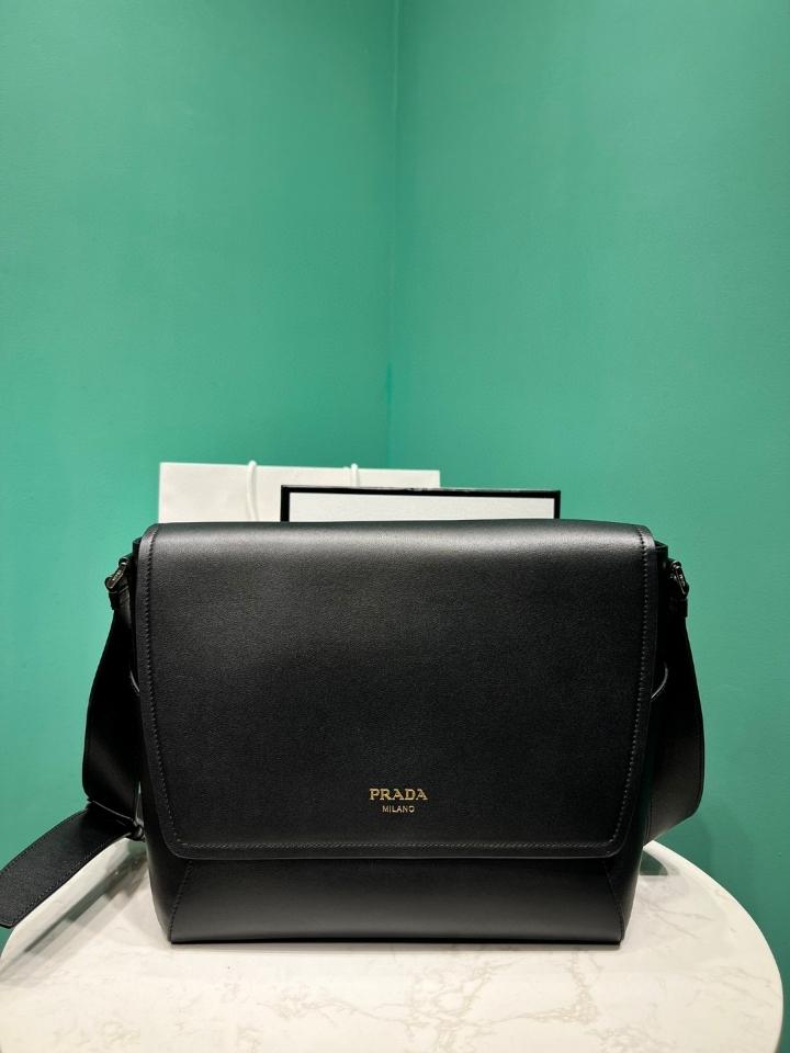 Prada leather shoulder bag black 2VD068 30x27.5x15cm-duoc-ban-tai-Hvip Bags and Accessories