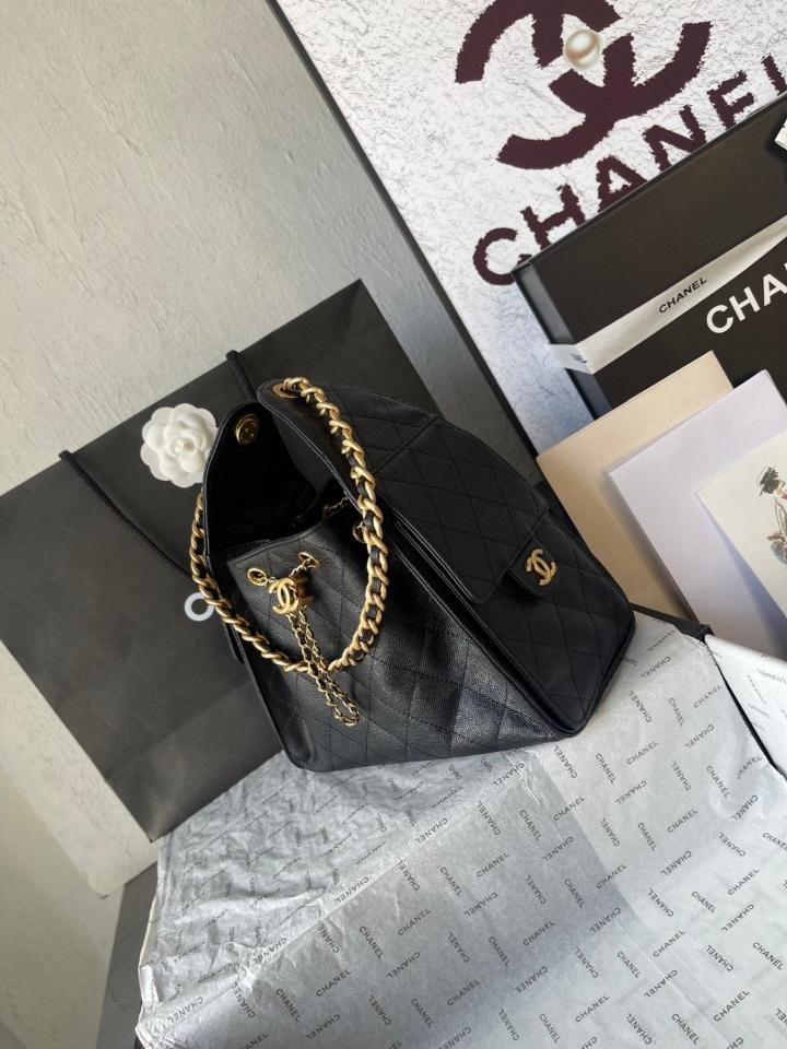 CHANEL 25 Small Handbag grained Calfskin & gold-tone tone Metal,black AS5293 30-26-14cm-duoc-ban-tai-Hvip Bags and Accessories