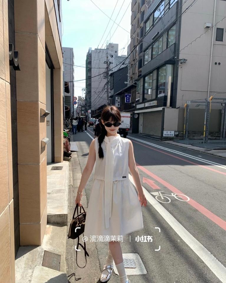 Miu Miu Slubbed poplin dress MF5780-duoc-ban-tai-Hvip Shoes and Clothes