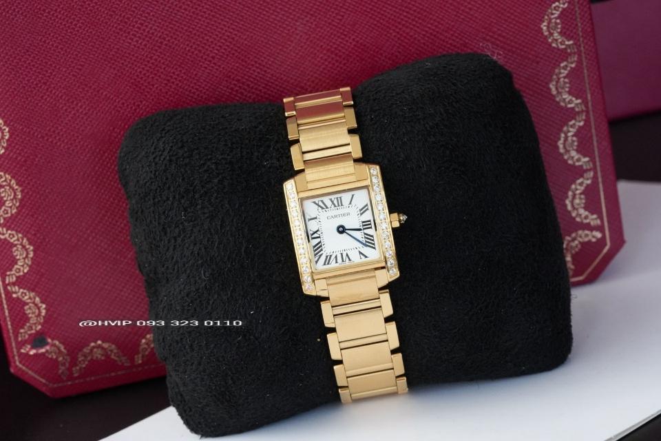 Cartier Tank Française watch
Small model, quartz movement, yellow gold, diamonds WJTA0039-duoc-ban-tai-Hvip Bags and Accessories