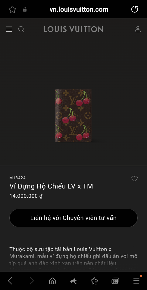 Louis Vuitton M13424
Ví Đựng Hộ Chiếu LV x TM 14 x 2.5 x 10cm (1)-duoc-ban-tai-Hvip Bags and Accessories