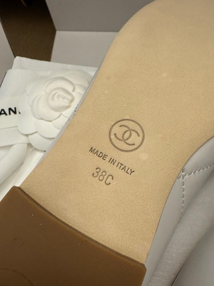 Chanel Ballet flats Lambskin white and black G47163 -duoc-ban-tai-Hvip Shoes and Clothes
