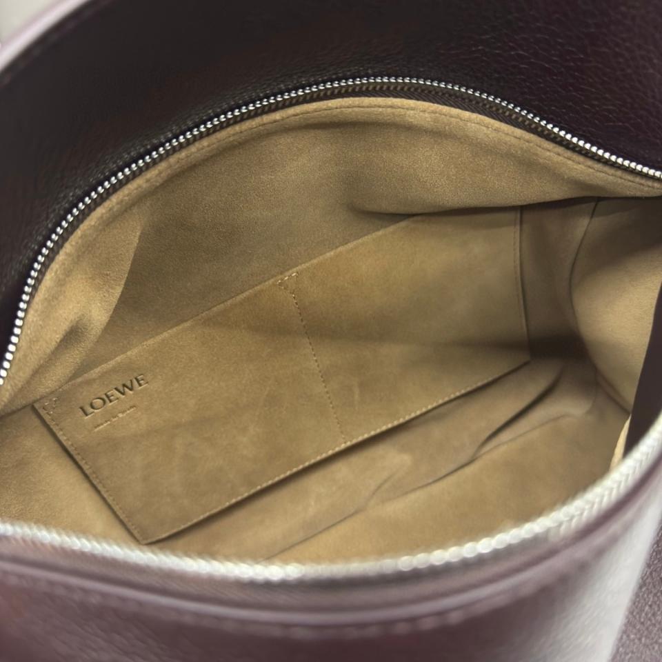 Loewe Large Puzzle bag in supple grained calfskin B510PNLX03 Dark Chestnut-duoc-ban-tai-Hvip Bags and Accessories