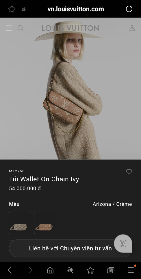Louis Vuitton M12758
Túi Wallet On Chain Ivy 23.5 x 12.0 x 4.3cm L1 -duoc-ban-tai-Hvip Bags and Accessories
