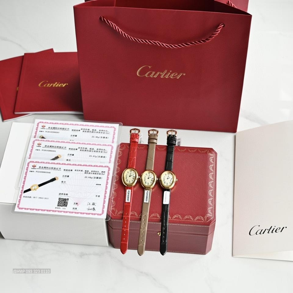 Cartier BAIGNOIRE WATCH Small model, quartz movement, yellow gold WGBA0007 .-duoc-ban-tai-Hvip Bags and Accessories