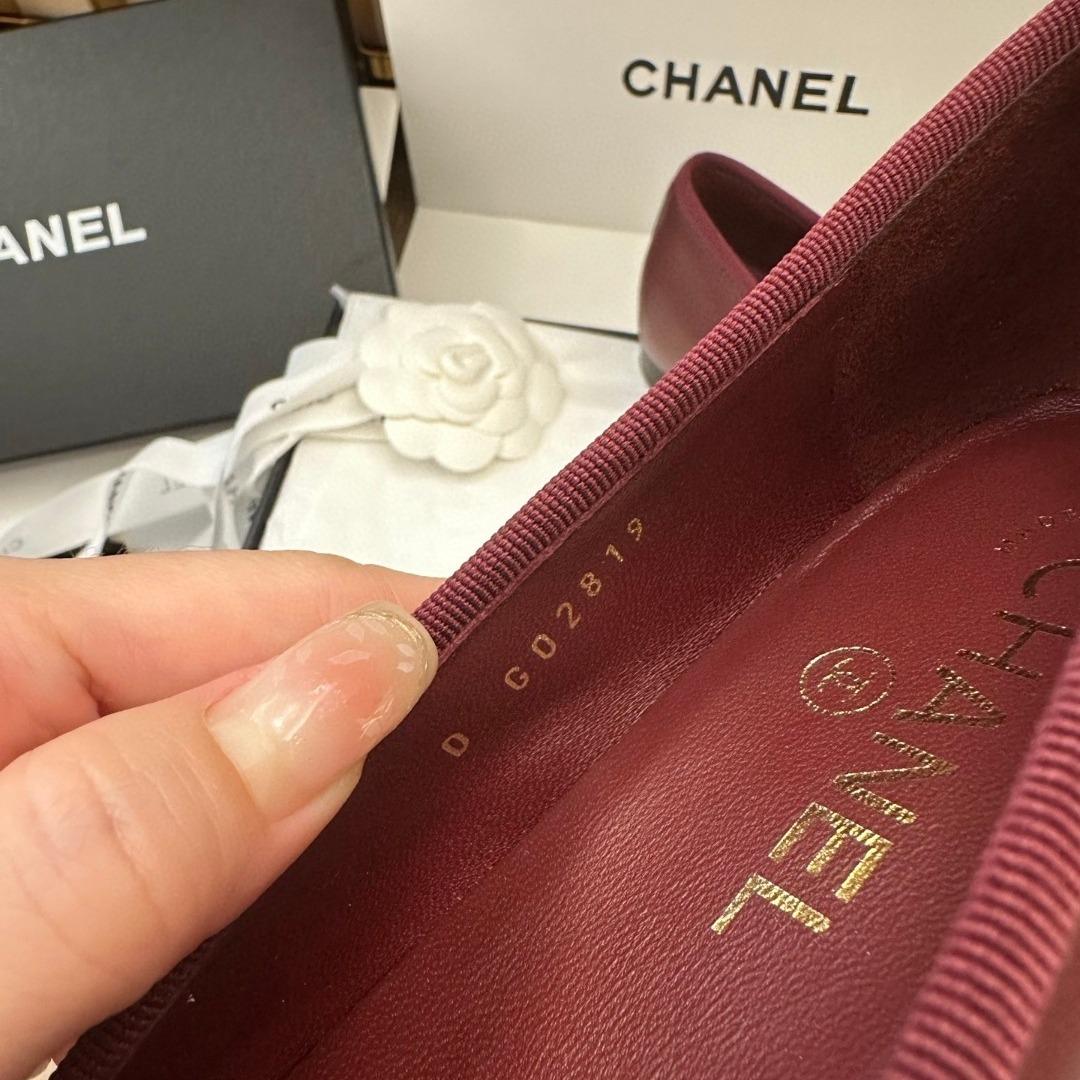 Chanel Ballet flats calfskin red and black G02819 -duoc-ban-tai-Hvip Shoes and Clothes