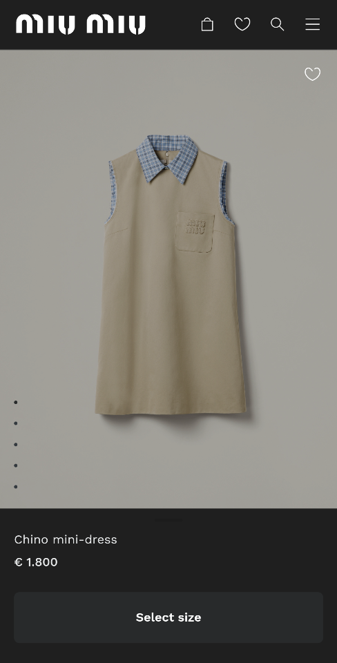 Miu Miu Chino mini-dress MF5689-duoc-ban-tai-Hvip Shoes and Clothes