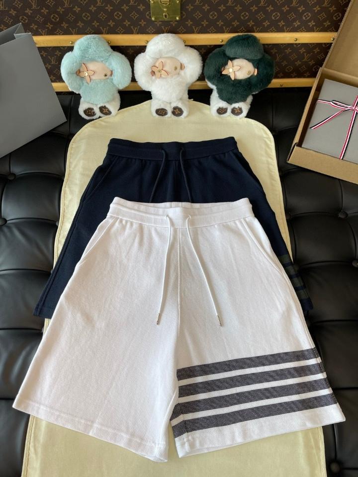 Thom Browne COTTON PIQUE 4-BAR short white-duoc-ban-tai-Hvip Shoes and Clothes