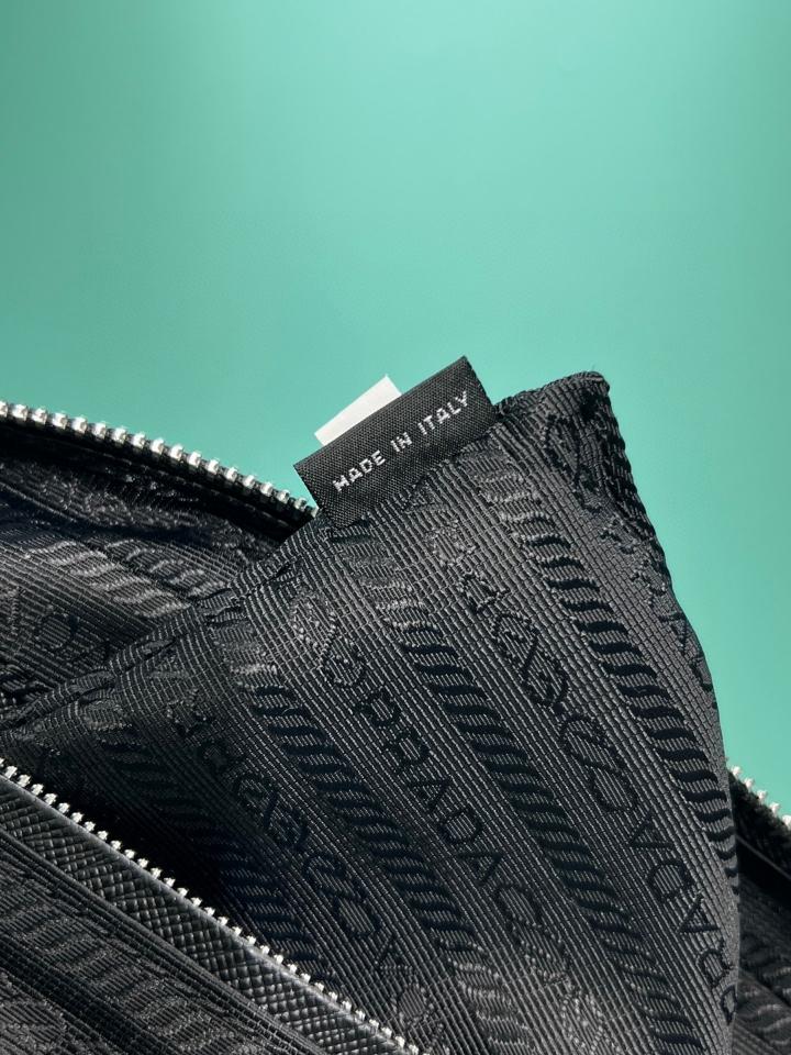 Prada canvas black bag 1BD642 22x16x6.5cm-duoc-ban-tai-Hvip Bags and Accessories