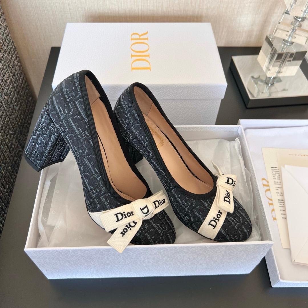 Dior J'Adior Pump cotton Embroidered 90mm-duoc-ban-tai-Hvip Shoes and Clothes