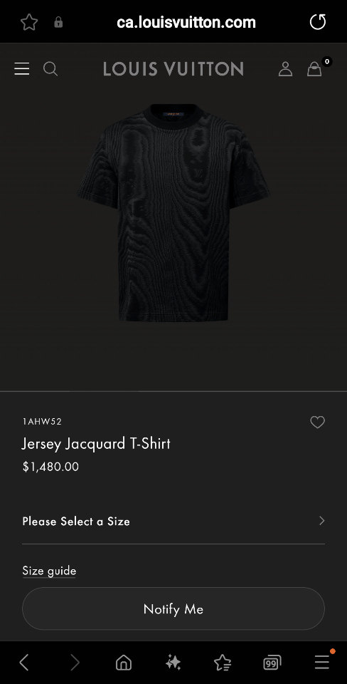 Louis Vuitton 1AHW52
Jersey Jacquard T-Shirt Sao chép-duoc-ban-tai-Hvip Shoes and Clothes
