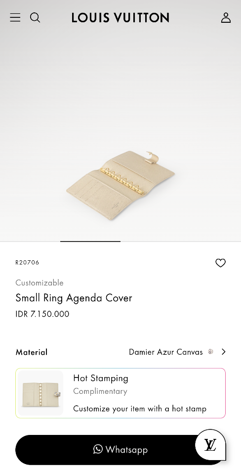 Louis Vuitton R20706
Customizable
Small Ring Agenda Cover-duoc-ban-tai-Hvip Bags and Accessories