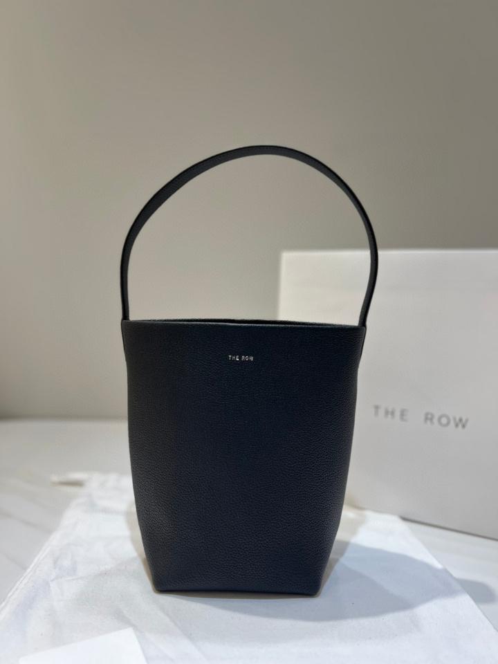 The Row Small N/S Park Tote Bag in Leather  black 24X22X11cm -duoc-ban-tai-Hvip Bags and Accessories
