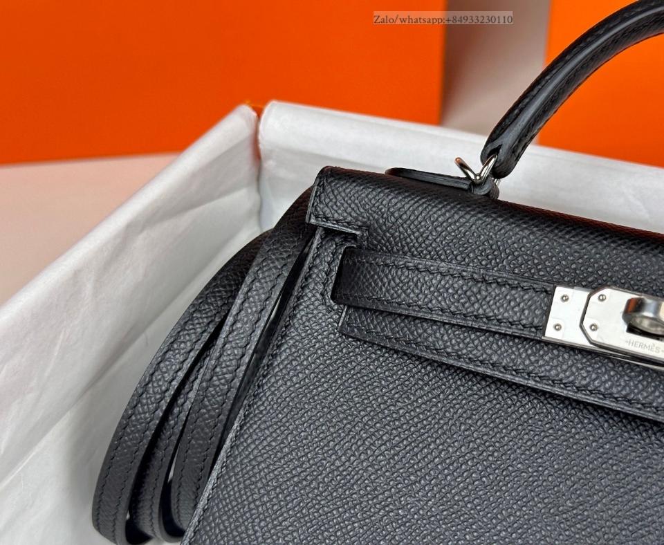 Hermès Kelly mini noir Epsom PHW -duoc-ban-tai-Hvip Bags and Accessories