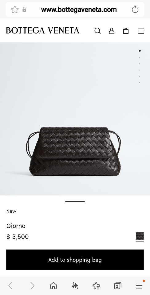 Bottega Veneta Giorno Fondant 857657 33x19x8cm -duoc-ban-tai-Hvip Bags and Accessories