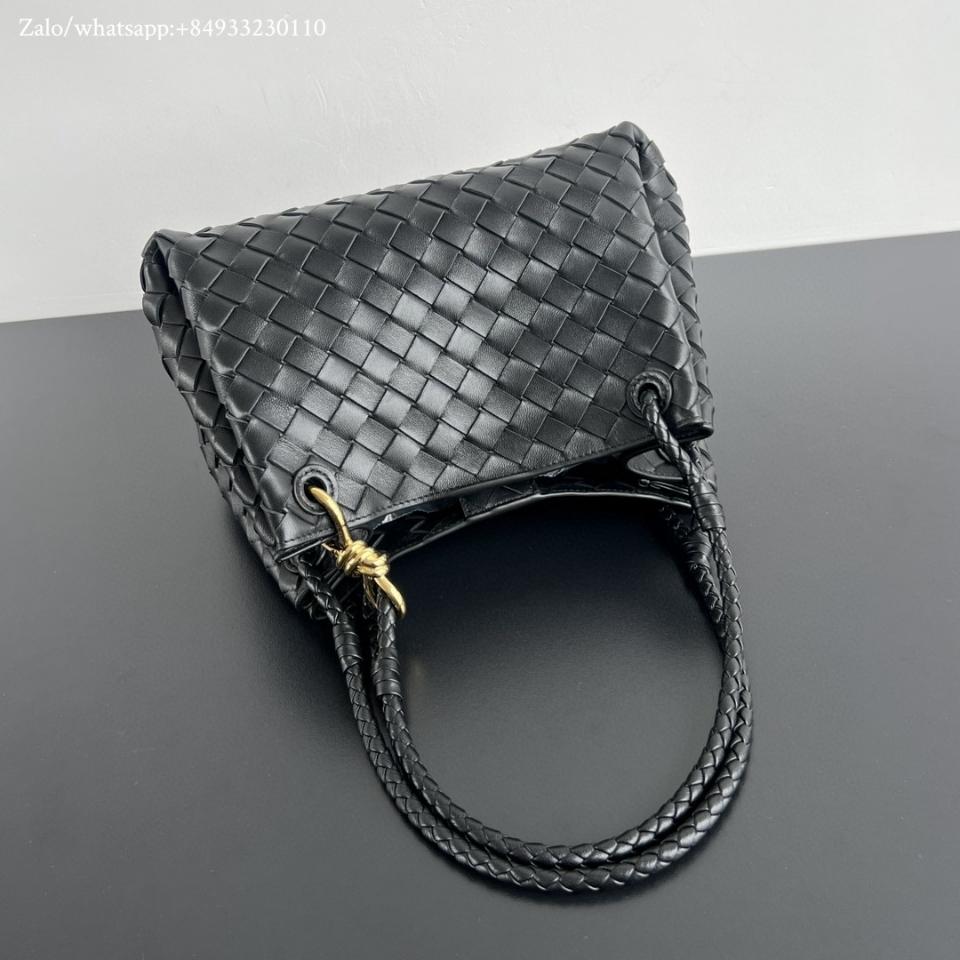 Bottega Veneta medium Parachute black 835921 29.5x17.5x18.5cm -duoc-ban-tai-Hvip Bags and Accessories