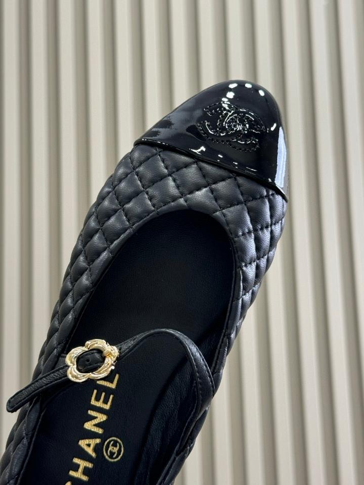Chanel 25a BALLERINAS lambskin black (1) -duoc-ban-tai-Hvip Shoes and Clothes